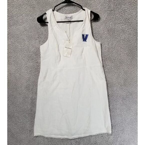 Tommy Bahama Villanova Two Palms‎ Novelty Shift Dress Womens Sz S Linen - Picture 1 of 13